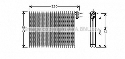 AVA QUALITY COOLING bwv339 -  Испаритель, кондиционер